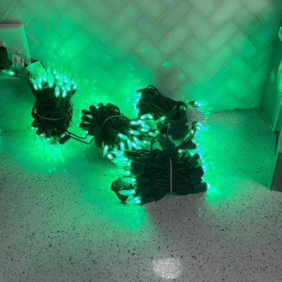 2 Wondershop Green LED Mini Lights Set - Picture 2 of 6